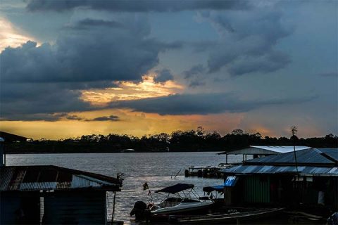 Amazon river view from Leticia