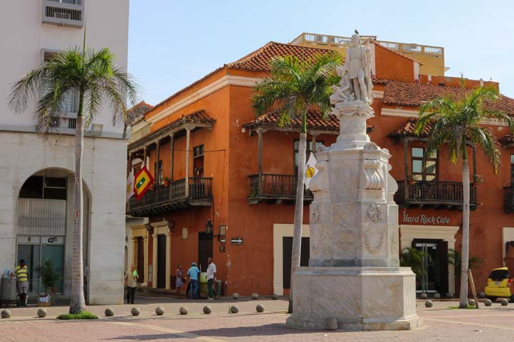 Christopher Colombus Statue in Cartagena