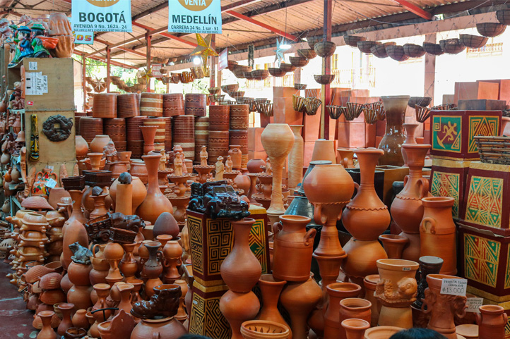 Handmade ceramics of Colombia