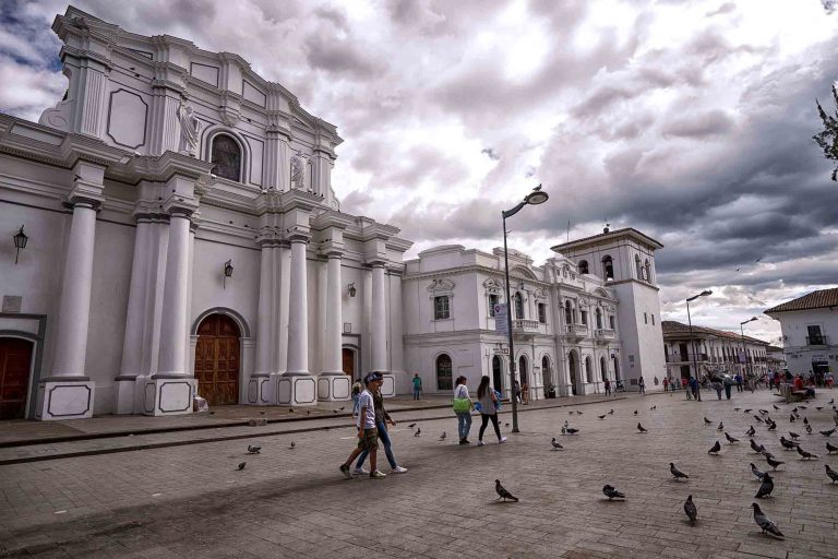 main square in Popayan Colombia