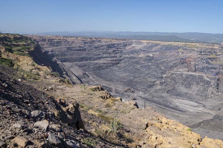 Coal mine in Cerrejon in La Guajira Colombia