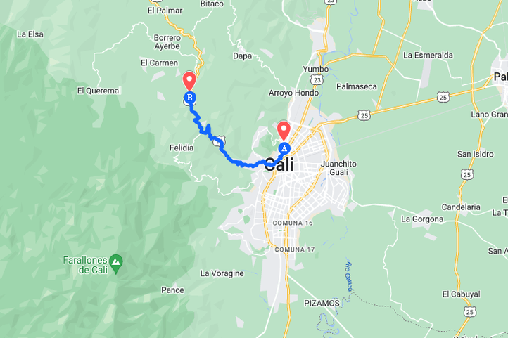 Cali Kolumbien Reiseplan.