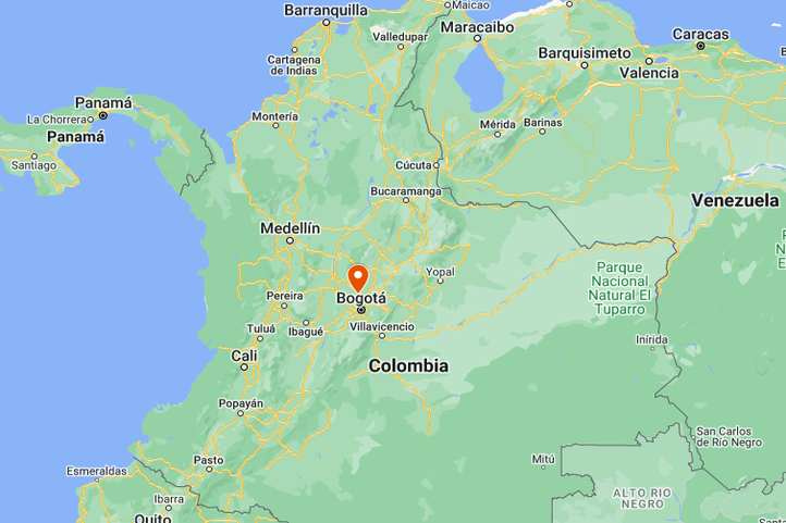 Mapa de Viaje Bogotá