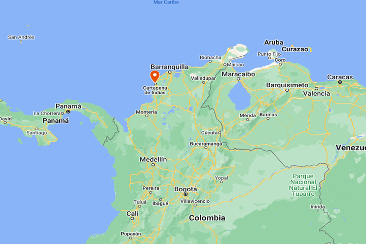 Mapa de Viaje Cartagena