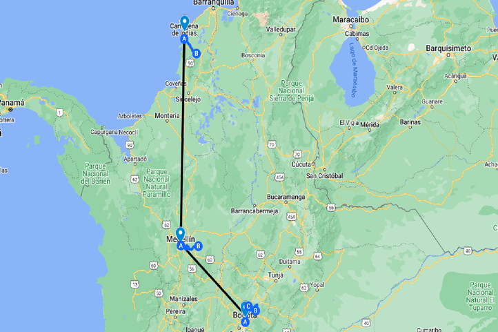 Itinerario de Viaje Colombia 9 Días