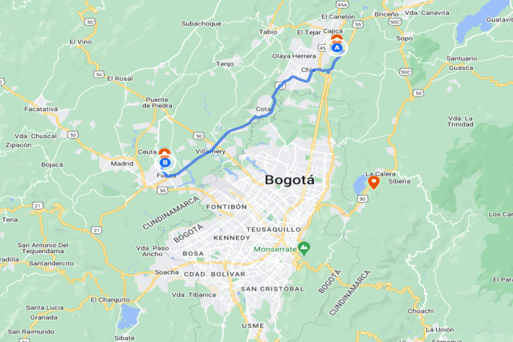 Reiseplan für die Golfreise in Bogota für 3 Tage