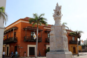 Statue of Christopher Columbus in Cartagena