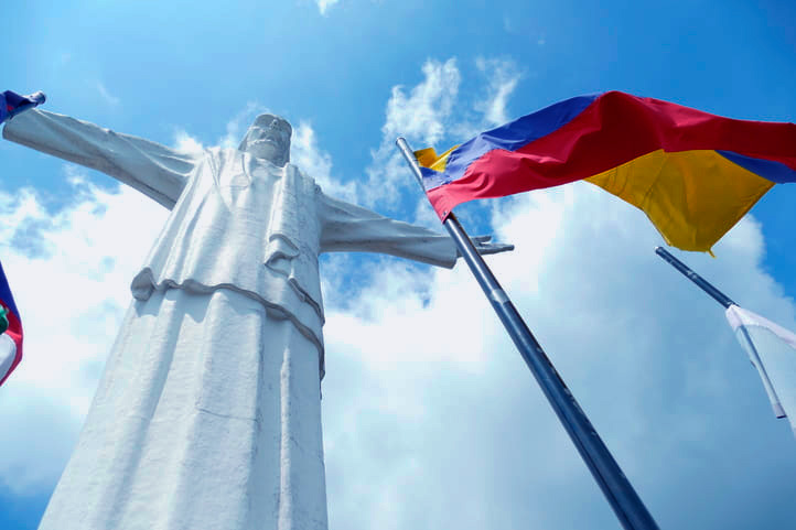 Cristo rey monument in Cali Valle del cauca Colombia
