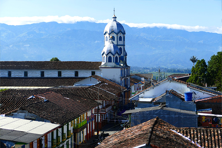 Salento church in Quindío Colombia