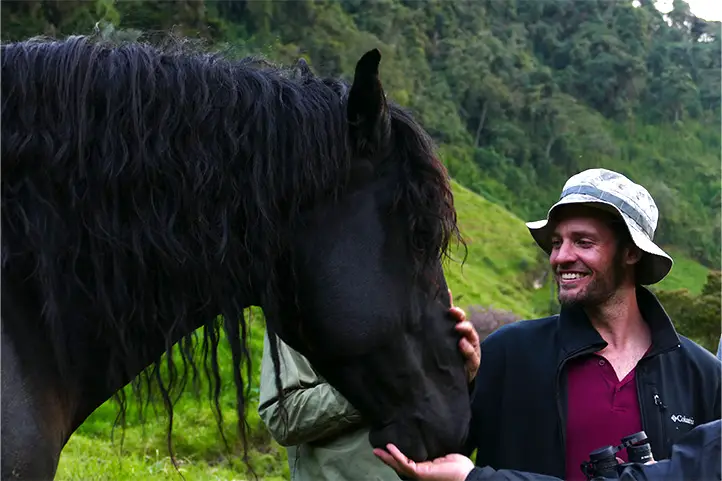 Horse riding in termales la quinta caldas Colombia