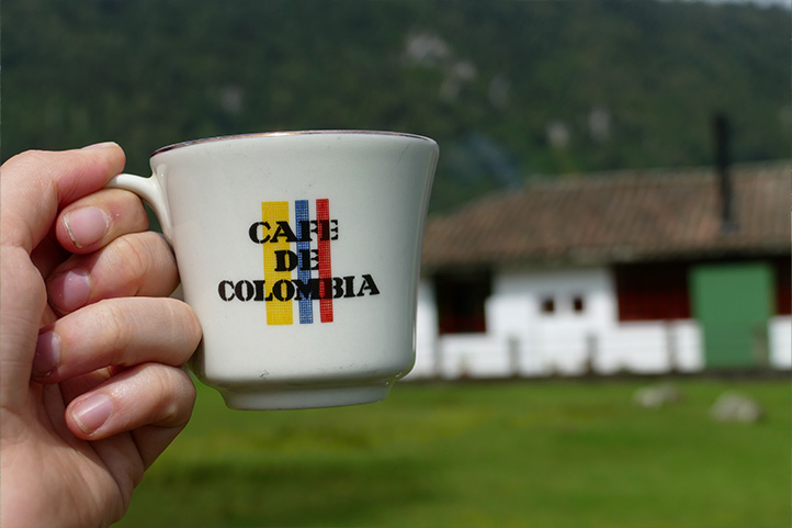 Colombian coffee cup Caldas Colombia