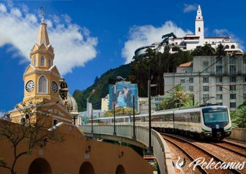 Collage of the most representative tourist attractions of Colombia